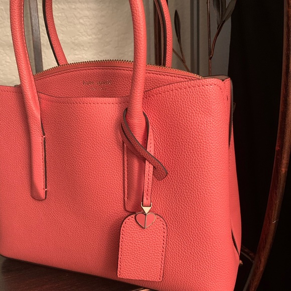 Kate spade Margaux medium satchel peachy crossbody - Picture 3 of 9